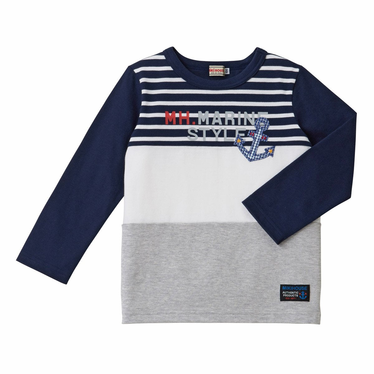 miki HOUSE Tシャツ サイズ120 ホワイト MIKI HOUSE Katakana short sleeve t-shirt – ミキハウス