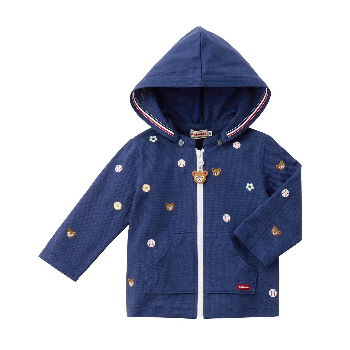 Mikihouse Pucchi & Usako Tuck Jersey Parka (80cm/90cm)